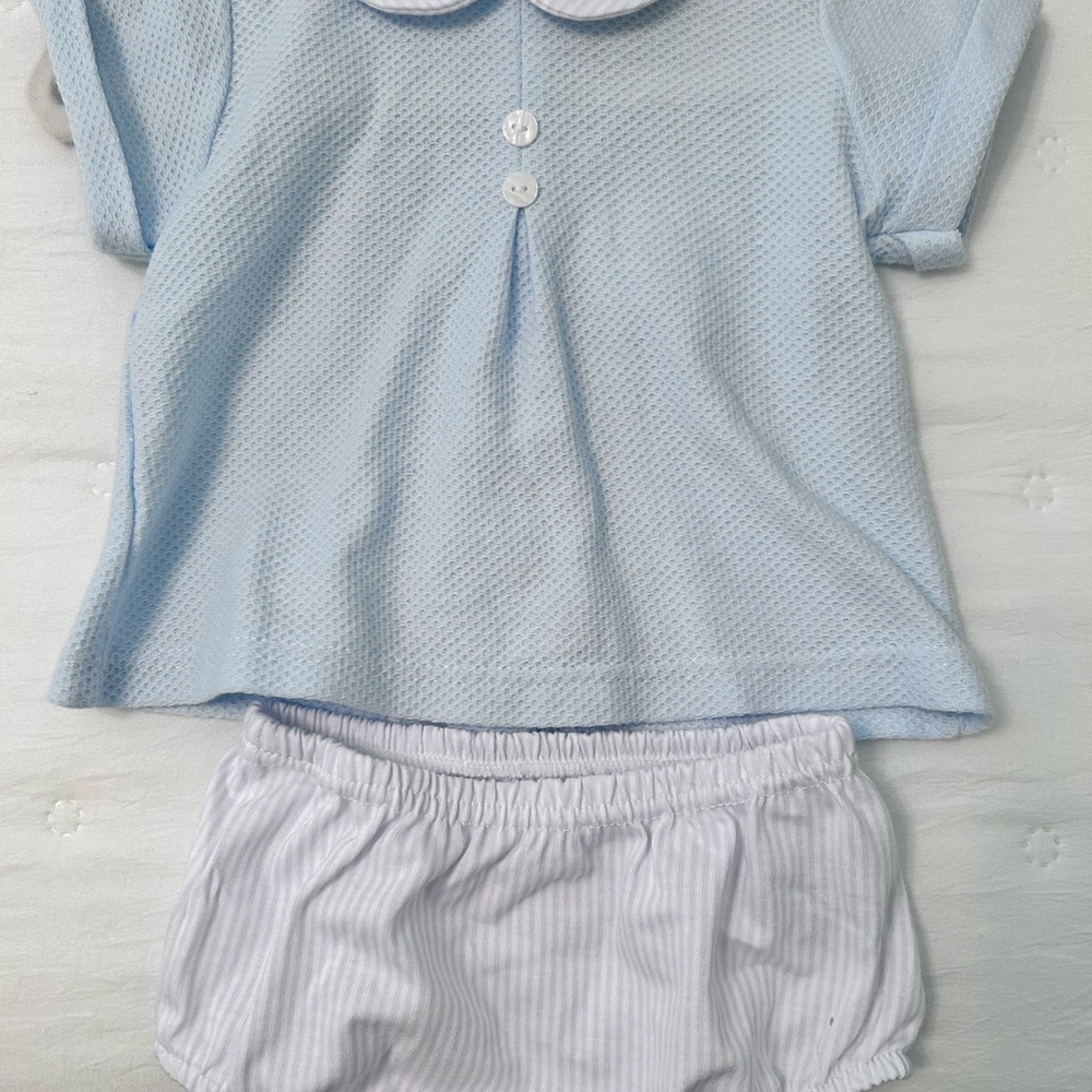 Light Blue Baby Outfit Set
